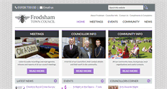 Desktop Screenshot of frodsham.gov.uk
